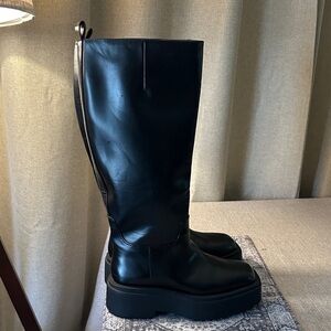 H&M Black Leather Boots